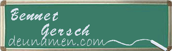 Bennet Gersch Visitenkarte